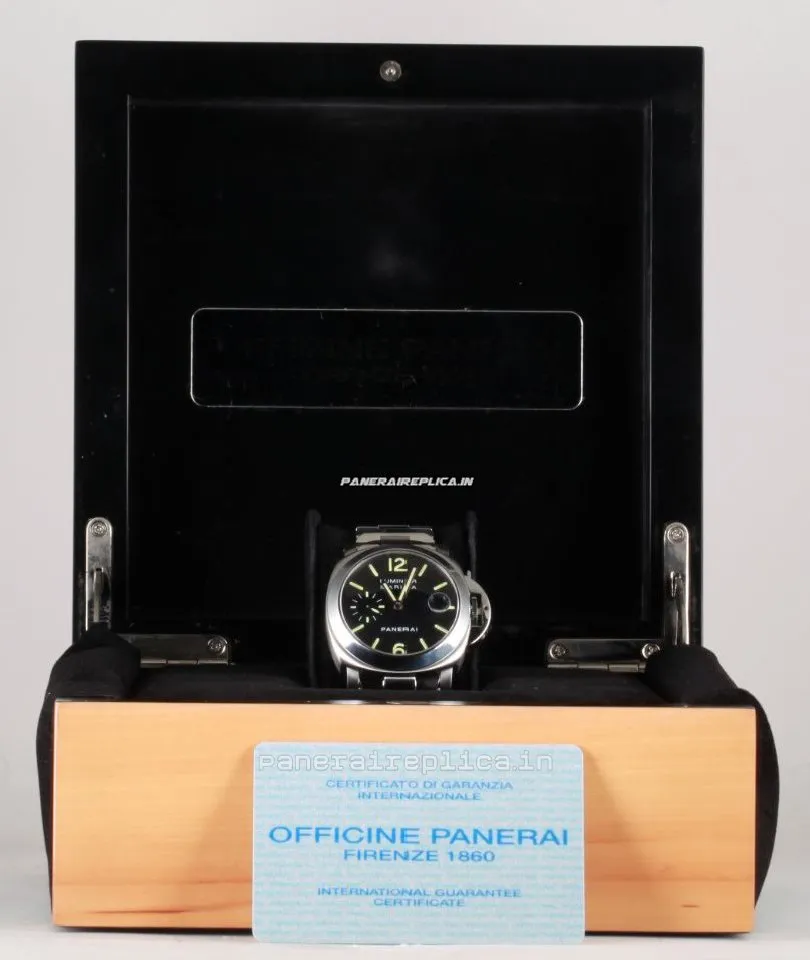 Alternative view of 1:1 Imitation Panerai Luminor Marina 40mm Steel Case Automatic Watch