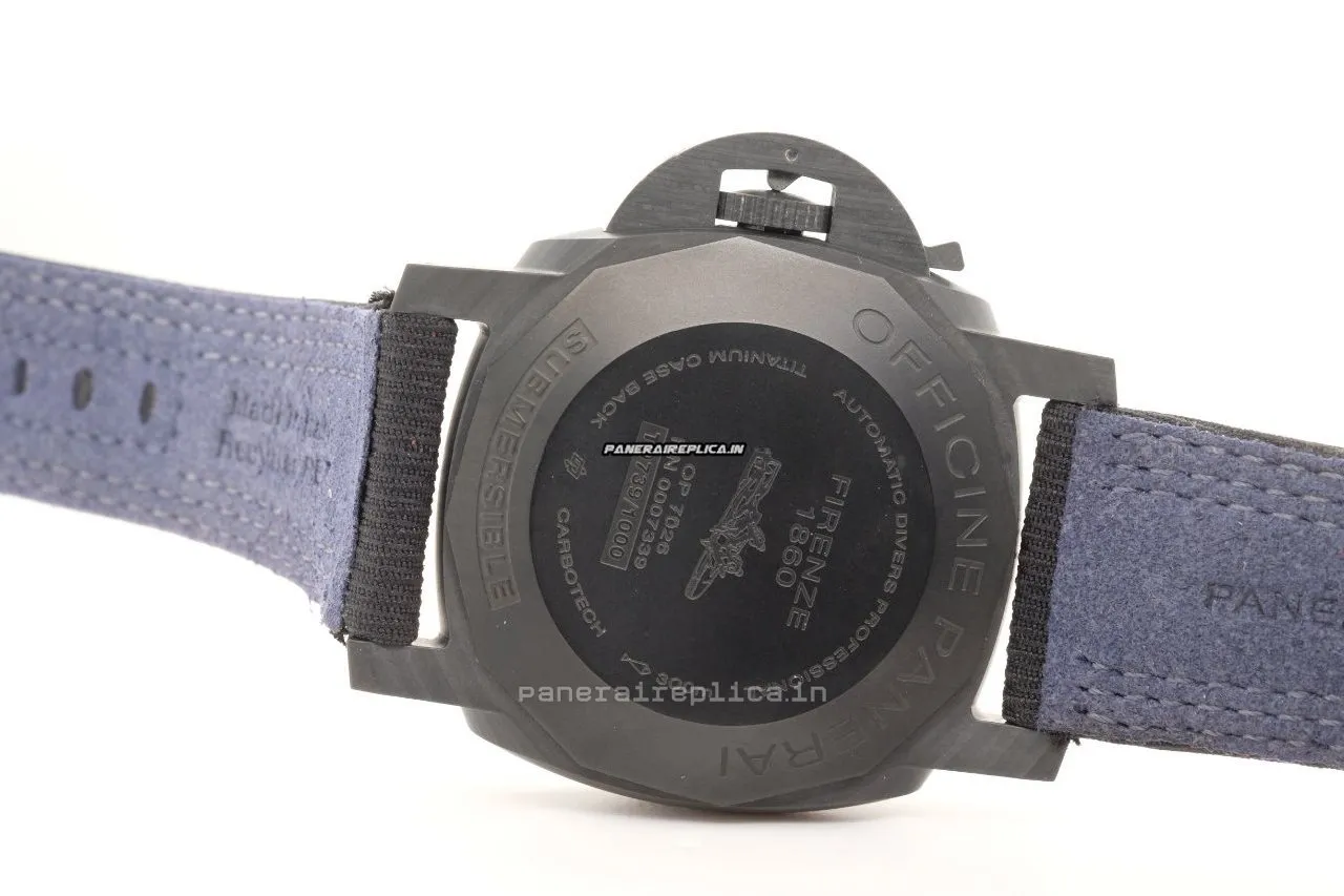 Alternative view of Nice Copies Panerai Luminor Submersible 47mm Carbon Case Mens/unisex Automatic Watch