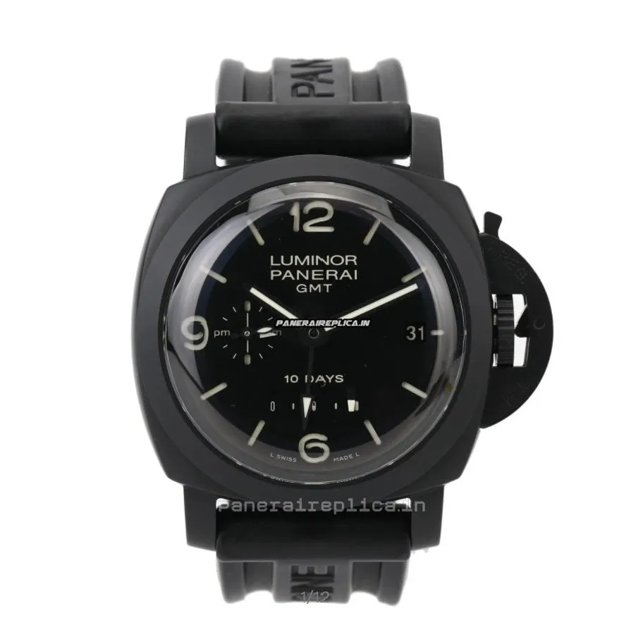 Alternative view of Incredible Replica Panerai Luminor 1950 44mm Ceramic Case Mens/unisex Automatic Watch