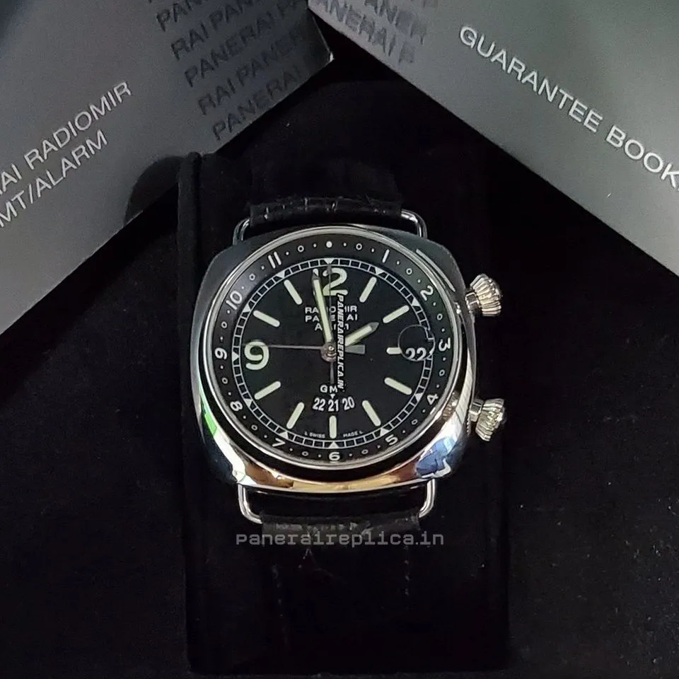 Alternative view of Cool Replica Panerai Radiomir Gmt 42mm Steel Case Mens/unisex Automatic Watch