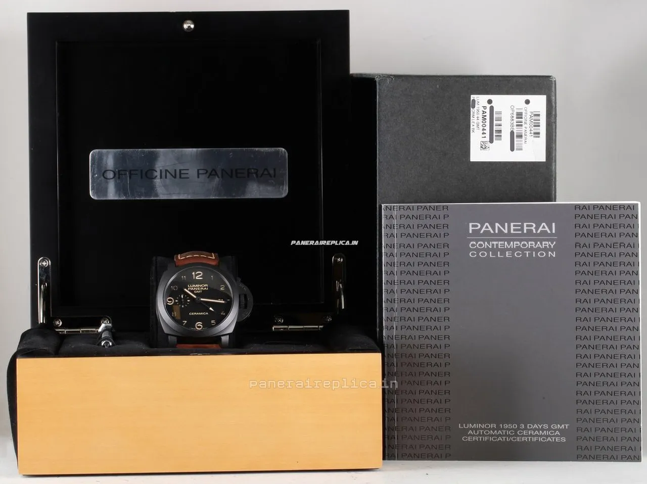 Alternative view of Lovely Fake Panerai Luminor 1950 44mm Ceramic Case Mens/unisex Automatic Watch