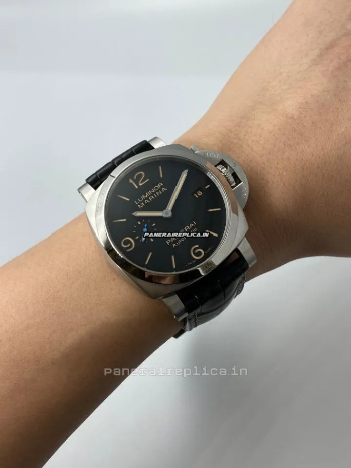 Alternative view of Aaa Fake Panerai Luminor Marina 44mm Steel Case Mens/unisex Automatic Watch