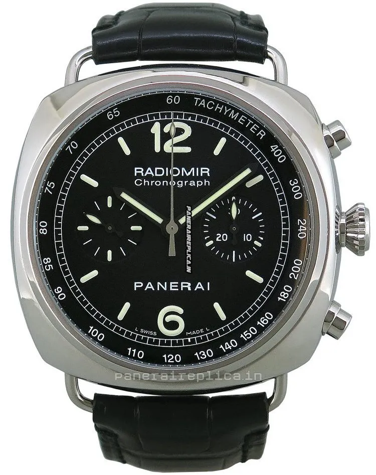 Aaa Fakes Panerai Radiomir Chronograph 45mm Steel Case Automatic Watch