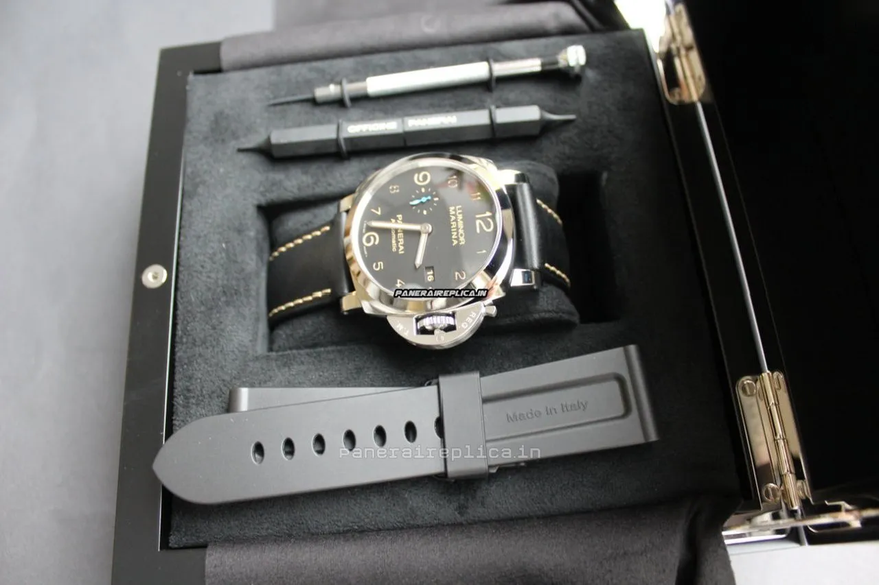 Alternative view of Offering Fakes Panerai Luminor Marina 44mm Steel Case Mens/unisex Automatic Watch