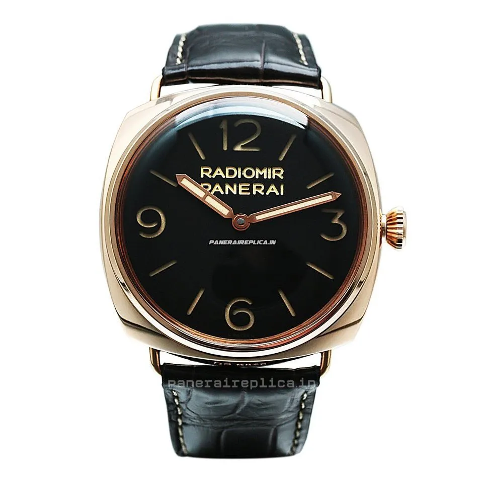 Exquisite Fake Panerai Special Editions 47mm Red Gold Case Mens/unisex Manual Winding Watch