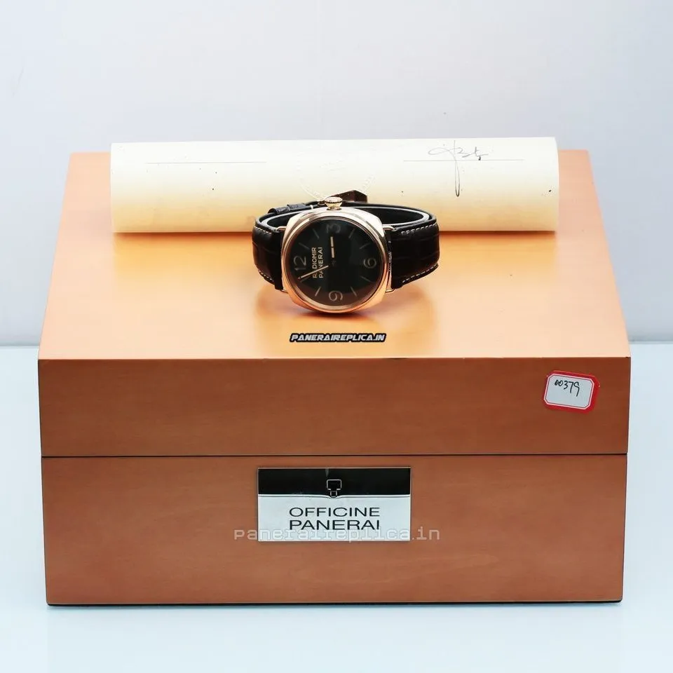 Alternative view of Exquisite Fake Panerai Special Editions 47mm Red Gold Case Mens/unisex Manual Winding Watch