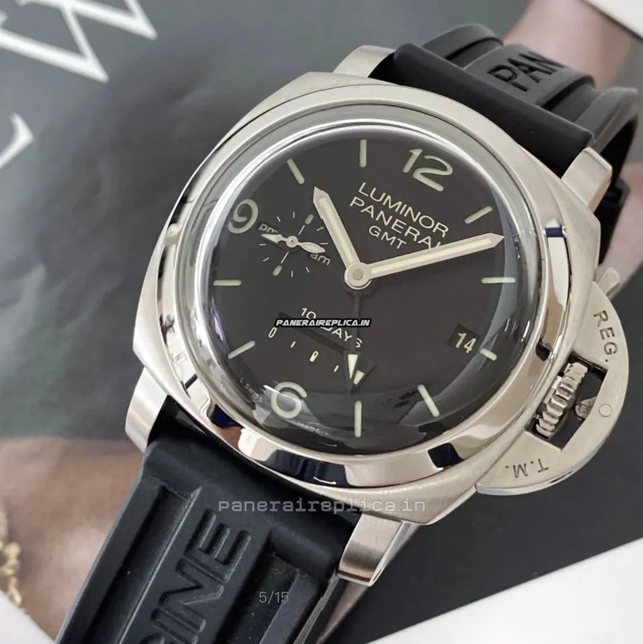 Alternative view of Terrific Clone Panerai Luminor 1950 44mm Steel Case Mens/unisex Automatic Watch