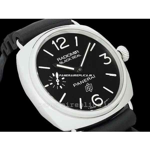 Alternative view of Fine Replica Panerai Radiomir Black Seal 45mm Steel Case Manual Winding Watch