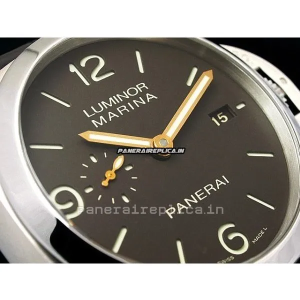 Alternative view of Great Replica Panerai Luminor Marina 44mm Titanium Case Automatic Watch
