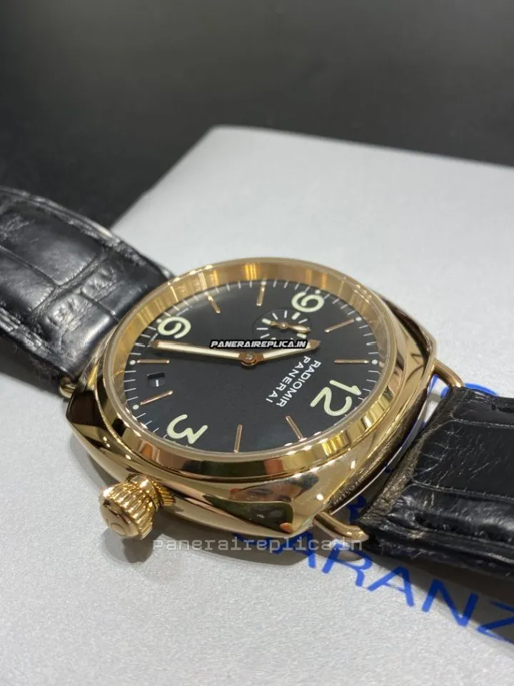 Alternative view of Amazing Fake Panerai Radiomir 40mm Rose Gold Case Mens/unisex Automatic Watch