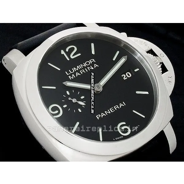 Alternative view of Affordable Fakes Panerai Luminor Marina 44mm Steel Case Automatic Watch