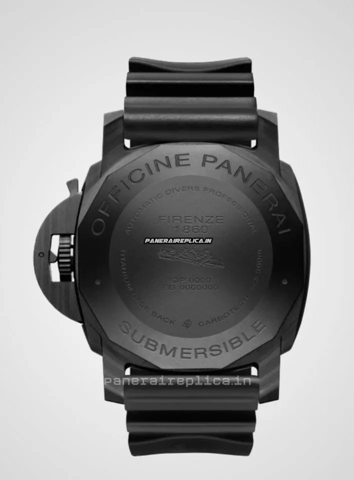Alternative view of Stylish Imitation Panerai Luminor Gmt Automatic 47mm Carbon Case Mens/unisex Automatic Watch