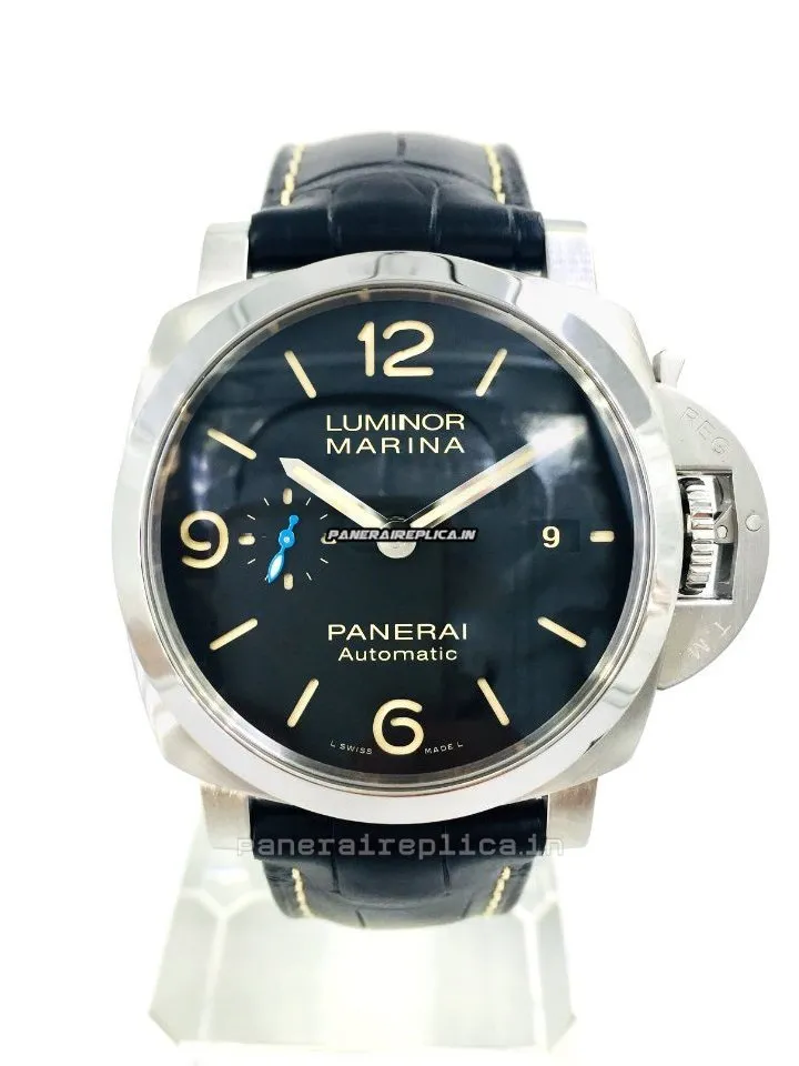 Alternative view of Quality Fakes Panerai Luminor Marina 44mm Steel Case Mens/unisex Automatic Watch