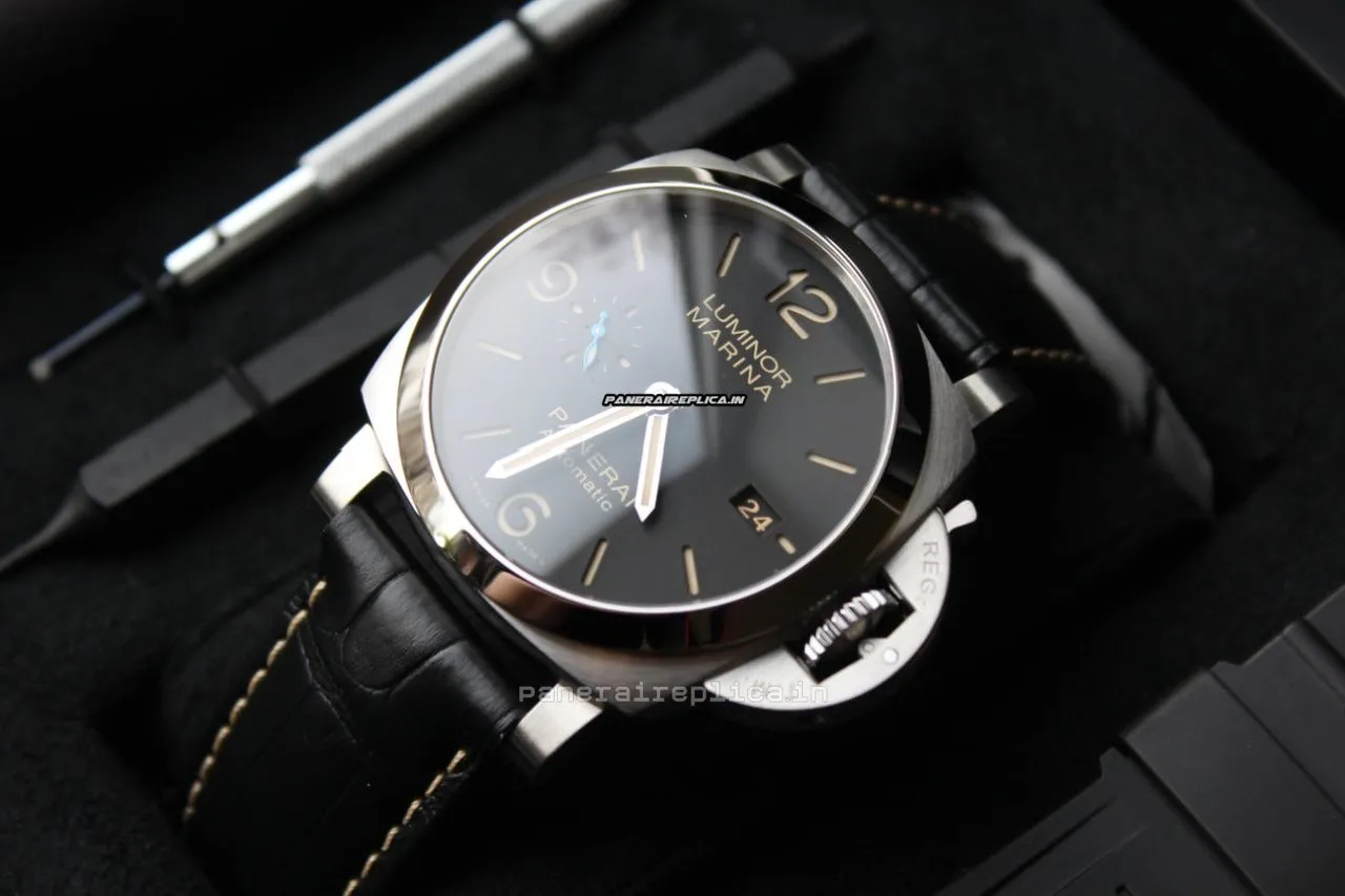 Alternative view of Incredible Replica Panerai Luminor Marina 44mm Steel Case Mens/unisex Automatic Watch