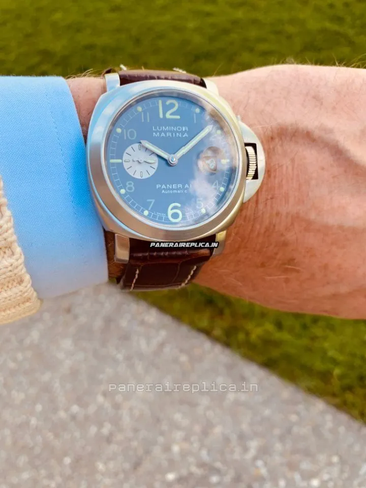 Alternative view of Affordable Fakes Panerai Luminor Marina 44mm Steel Case Mens/unisex Automatic Watch