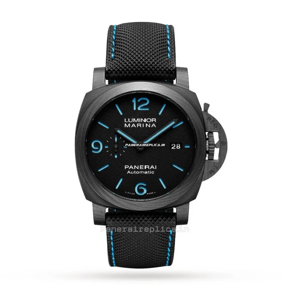 Exquisite Fake Panerai Panerai Watches 44mm Carbon Case Mens/unisex Automatic Watch
