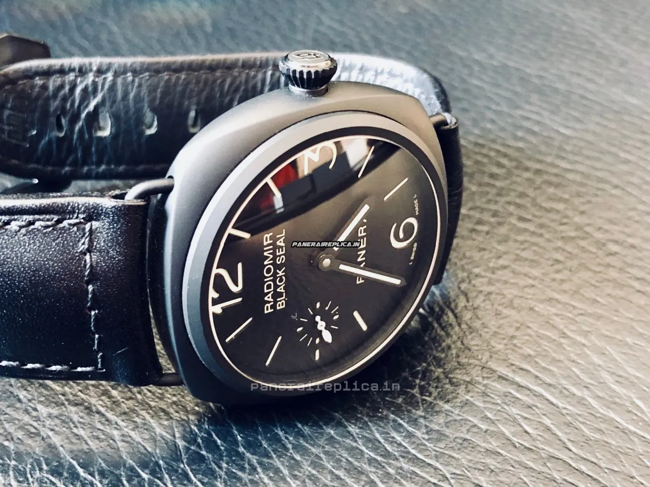 Alternative view of Affordable Imitation Panerai Radiomir Black Seal 45mm Ceramic Case Automatic Watch