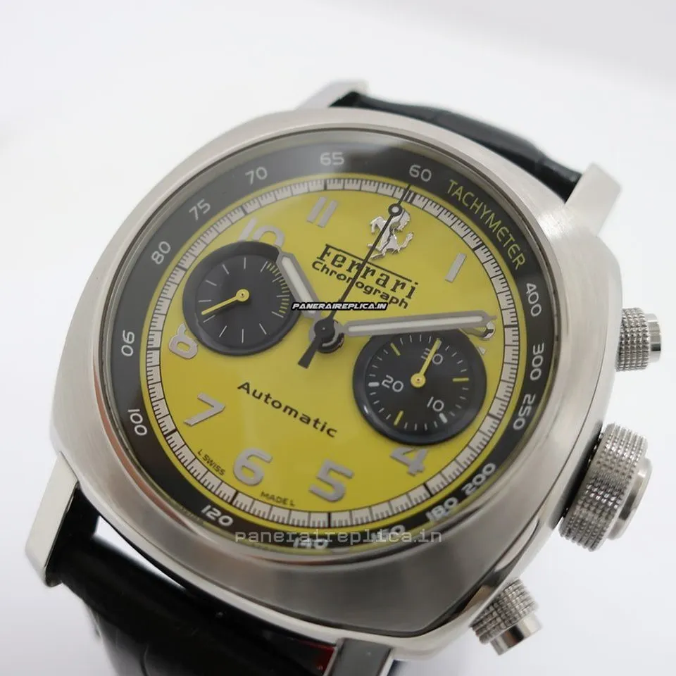 Alternative view of Amazing Knockoff Panerai Ferrari 44mm Steel Case Automatic Watch
