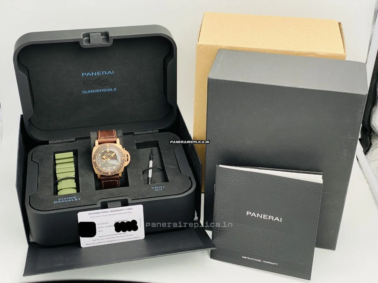 Alternative view of Wonderful Fake Panerai Luminor Submersible 47mm Bronze Case Mens/unisex Automatic Watch
