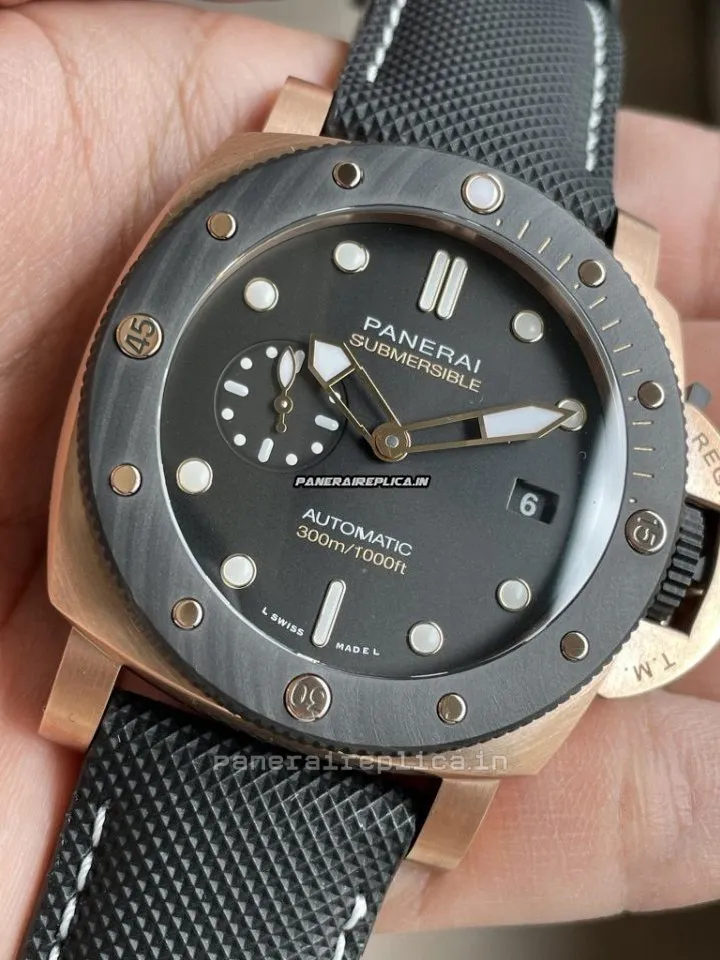 Great Copy Panerai Panerai Watches Rose Gold Case Mens/unisex Automatic Watch