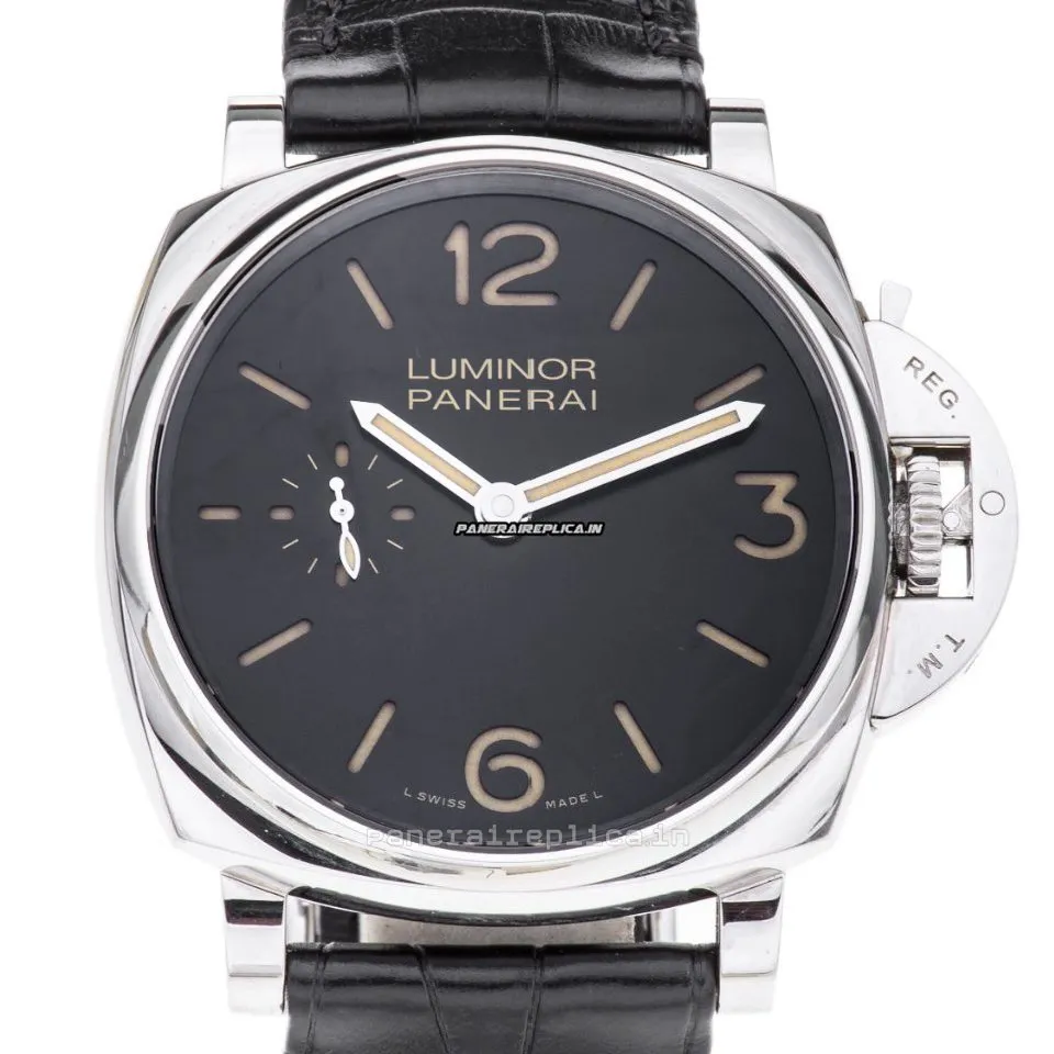 Alternative view of Superior Fake Panerai Luminor 40mm Steel Case Mens/unisex Manual Winding Watch