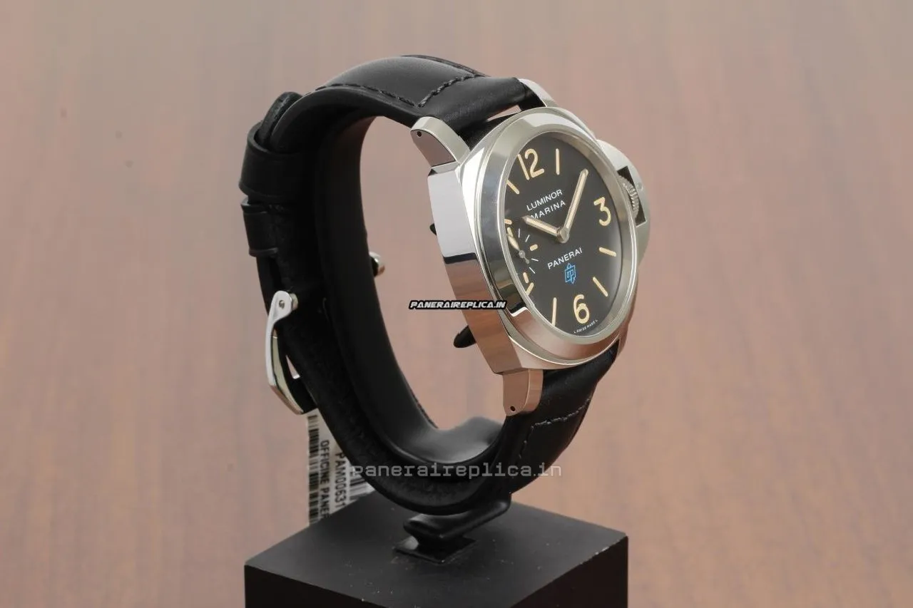 Alternative view of Wonderful Replica Panerai Luminor Marina 44mm Steel Case Mens/unisex Manual Winding Watch