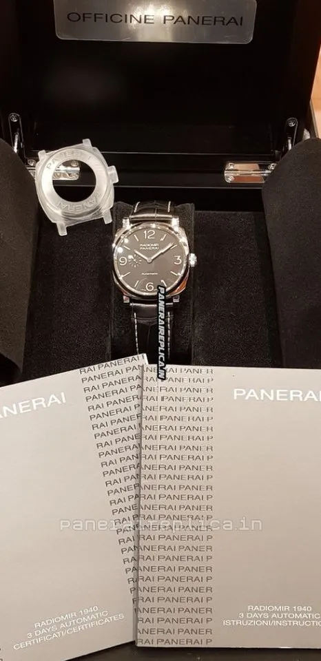 Alternative view of Distinctive Replicas Panerai Radiomir 1940 45mm Steel Case Mens/unisex Automatic Watch