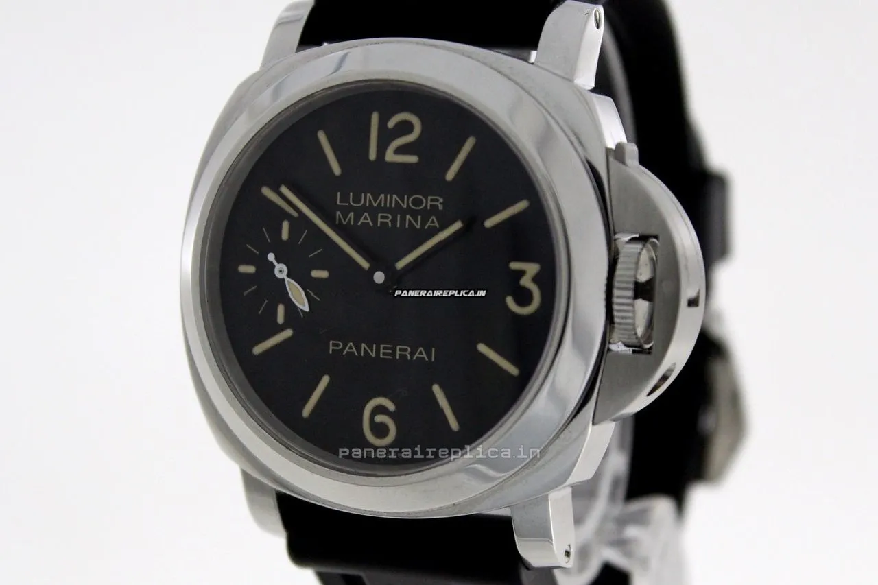 Well Made Copy Panerai Luminor Marina 44mm Steel Case Manual Winding Watch