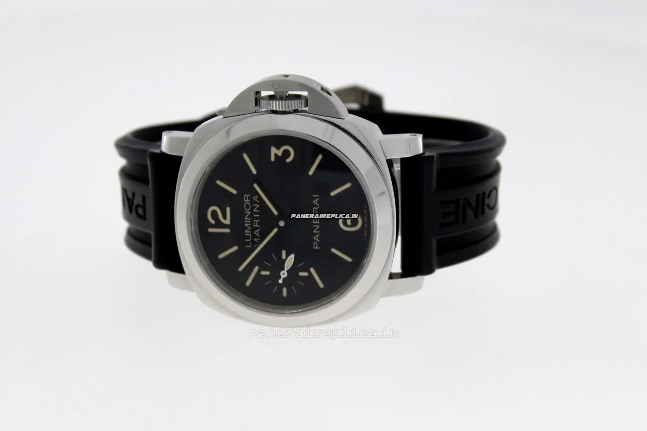 Alternative view of Well Made Copy Panerai Luminor Marina 44mm Steel Case Manual Winding Watch