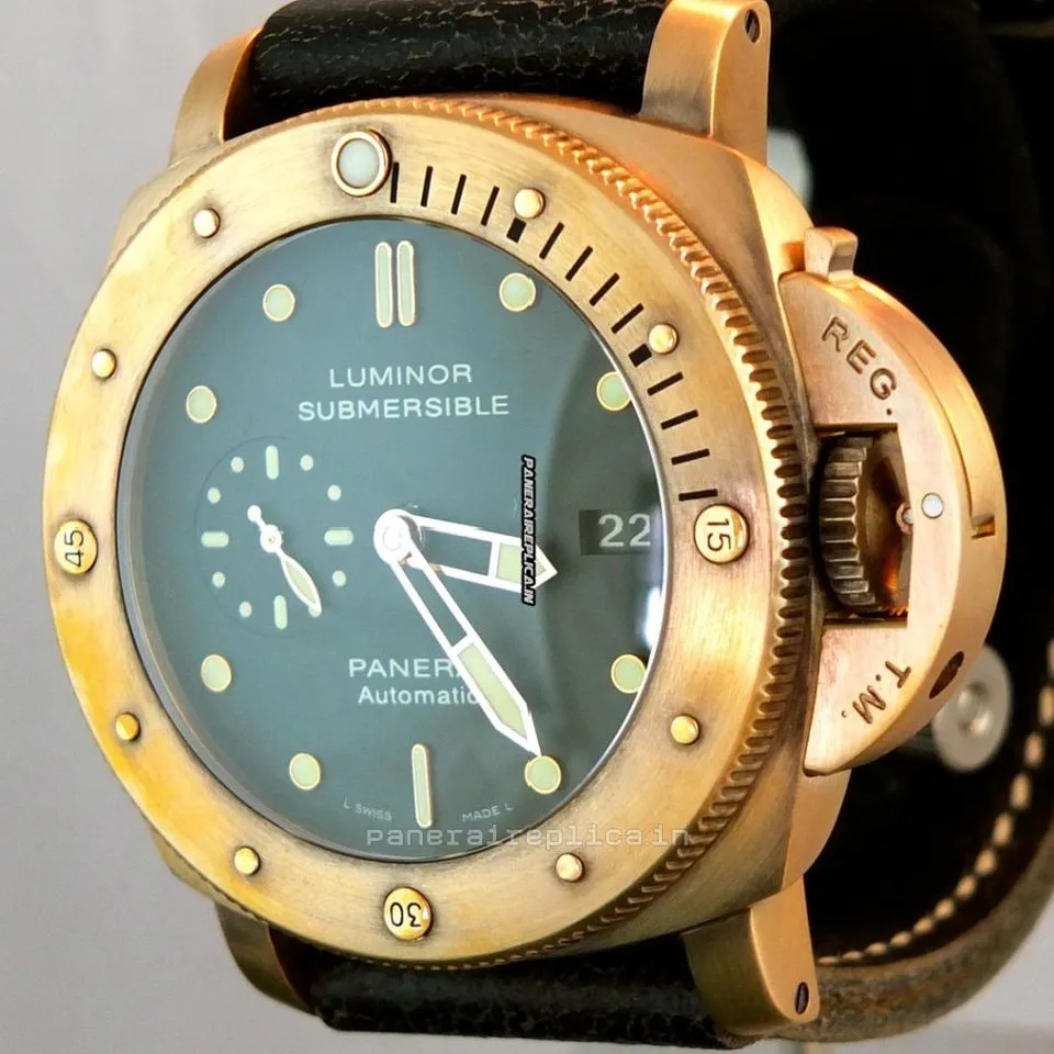 Alternative view of Epic Replicas Panerai Special Editions 47mm Bronze Case Mens/unisex Automatic Watch