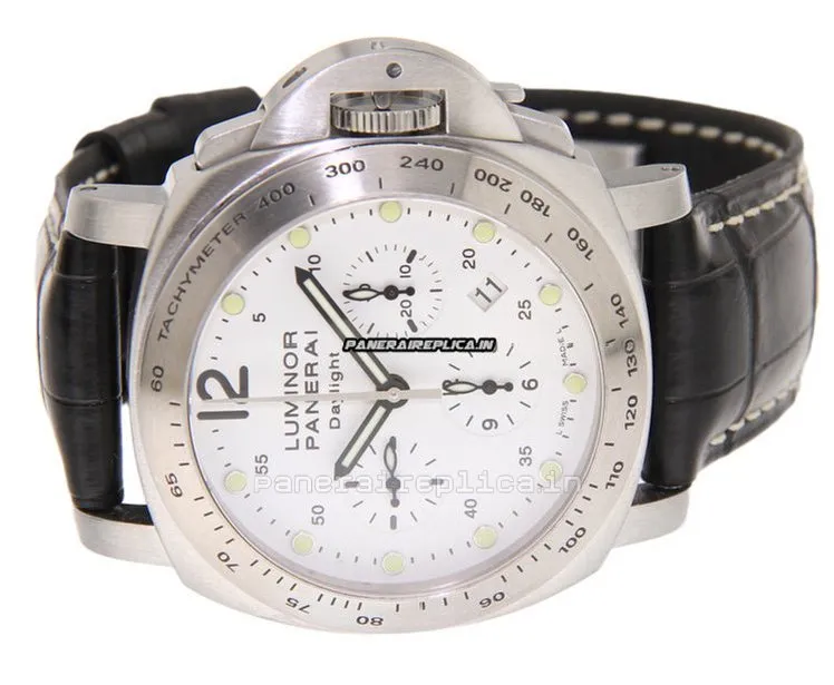 Alternative view of Swiss Fakes Panerai Luminor Chrono 44mm Steel Case Mens/unisex Automatic Watch