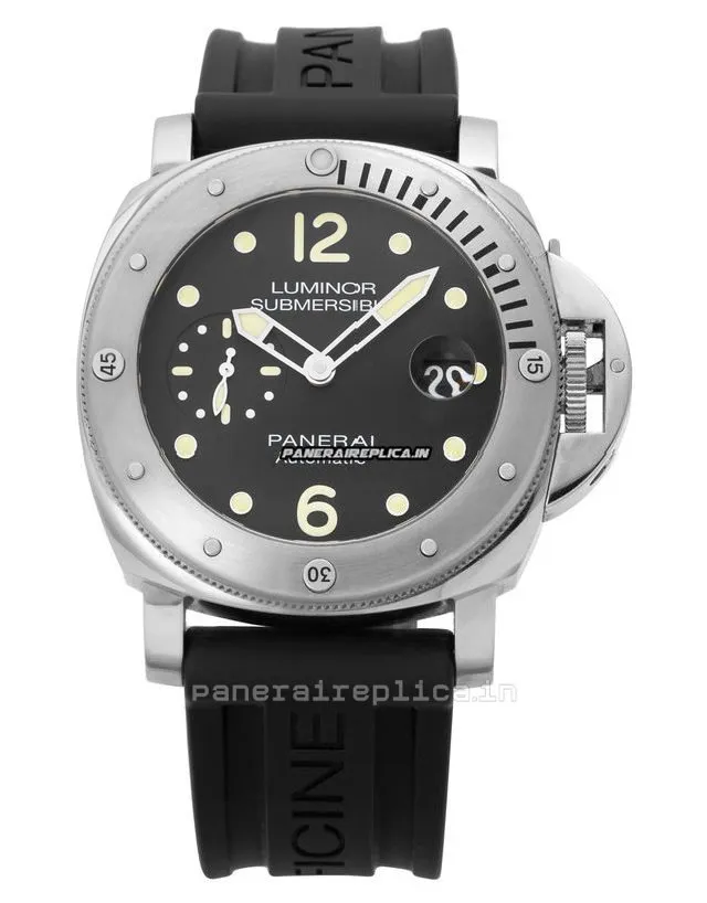 Alternative view of Suitable Fakes Panerai Luminor Submersible 44mm Steel Case Mens/unisex Automatic Watch