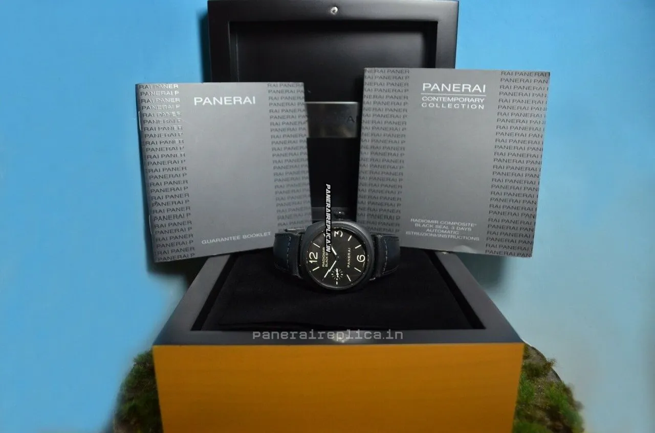 Alternative view of Attractive Copies Panerai Radiomir Black Seal 45mm Ceramic Case Mens/unisex Manual Winding Watch