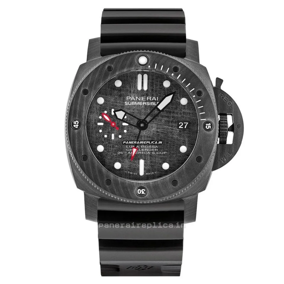 Excellent Replica Panerai Panerai Watches 47mm Carbon Case Mens/unisex Automatic Watch