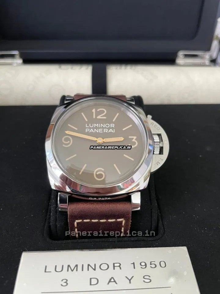 Neat Knockoff Panerai Special Editions 47mm Steel Case Mens/unisex Manual Winding Watch