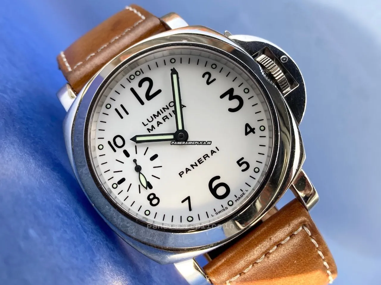 Swiss Replica Panerai Luminor Steel Case Manual Winding Watch