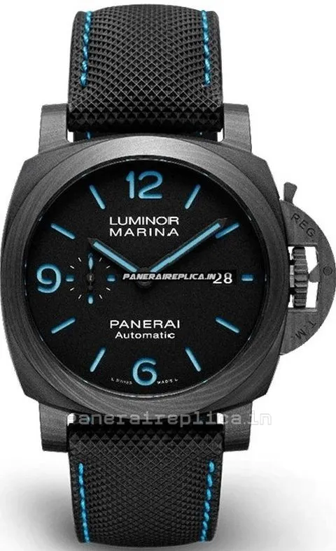 Beautiful Imitation Panerai Panerai Watches 44mm Carbon Case Mens/unisex Automatic Watch
