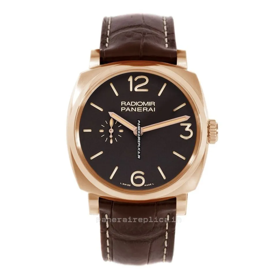 Nice Fake Panerai Radiomir 1940 42mm Red Gold Case Mens/unisex Manual Winding Watch