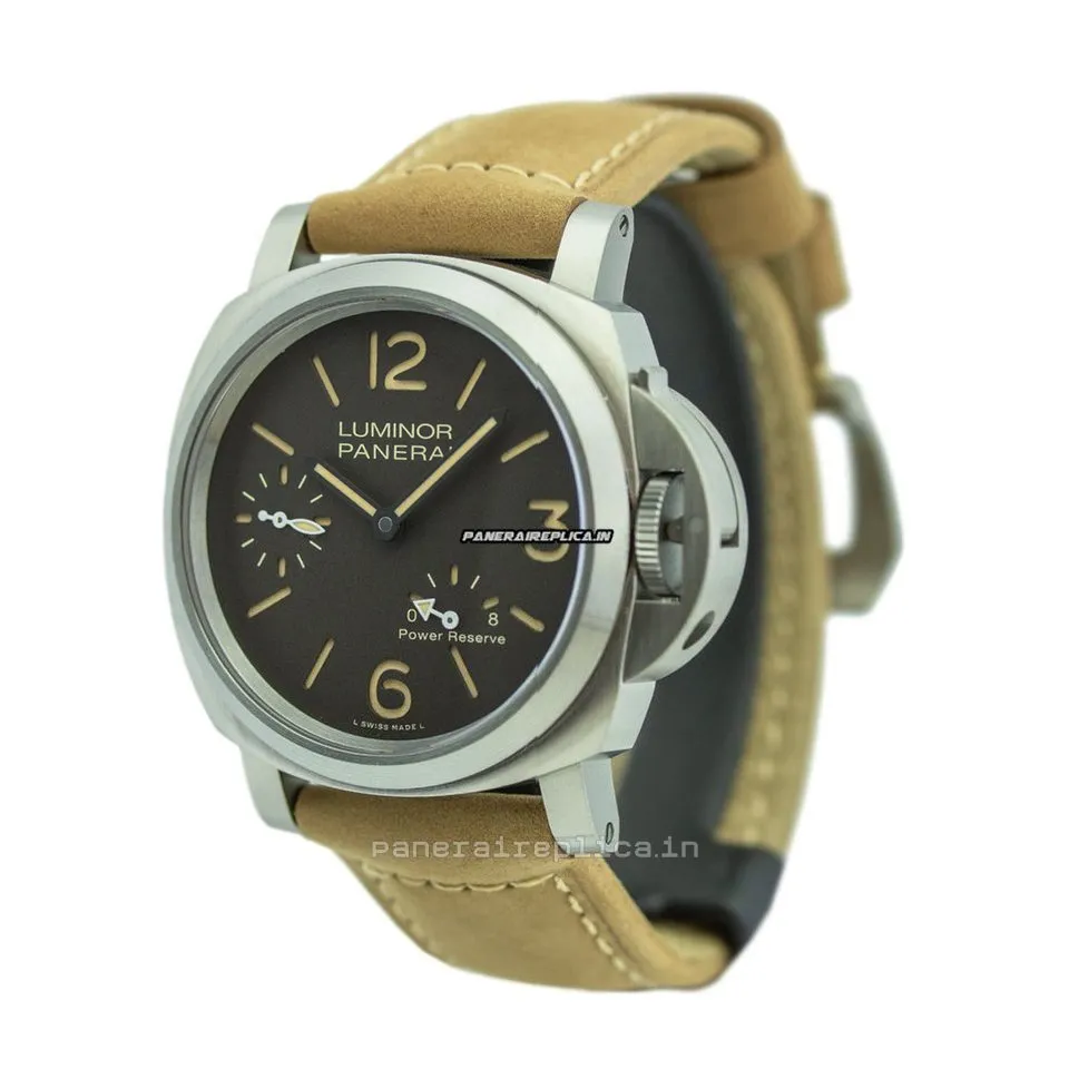 Alternative view of Swiss Replica Panerai Luminor Power Reserve 44mm Titanium Case Mens/unisex Automatic Watch