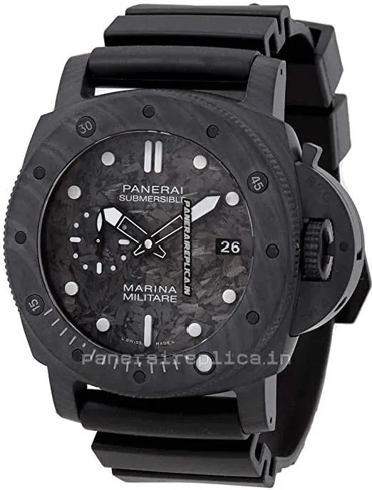 Nice Clone Panerai Luminor Submersible 47mm Carbon Case Mens/unisex Automatic Watch