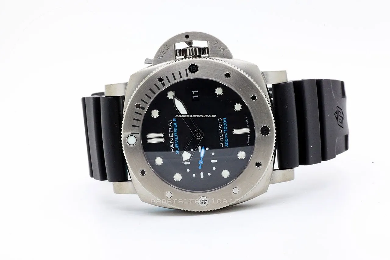 Attractive Replica Panerai Luminor Submersible 47mm Titanium Case Automatic Watch