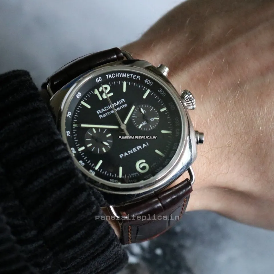 Design Clone Panerai Radiomir Rattrapante 45mm Steel Case Mens/unisex Automatic Watch
