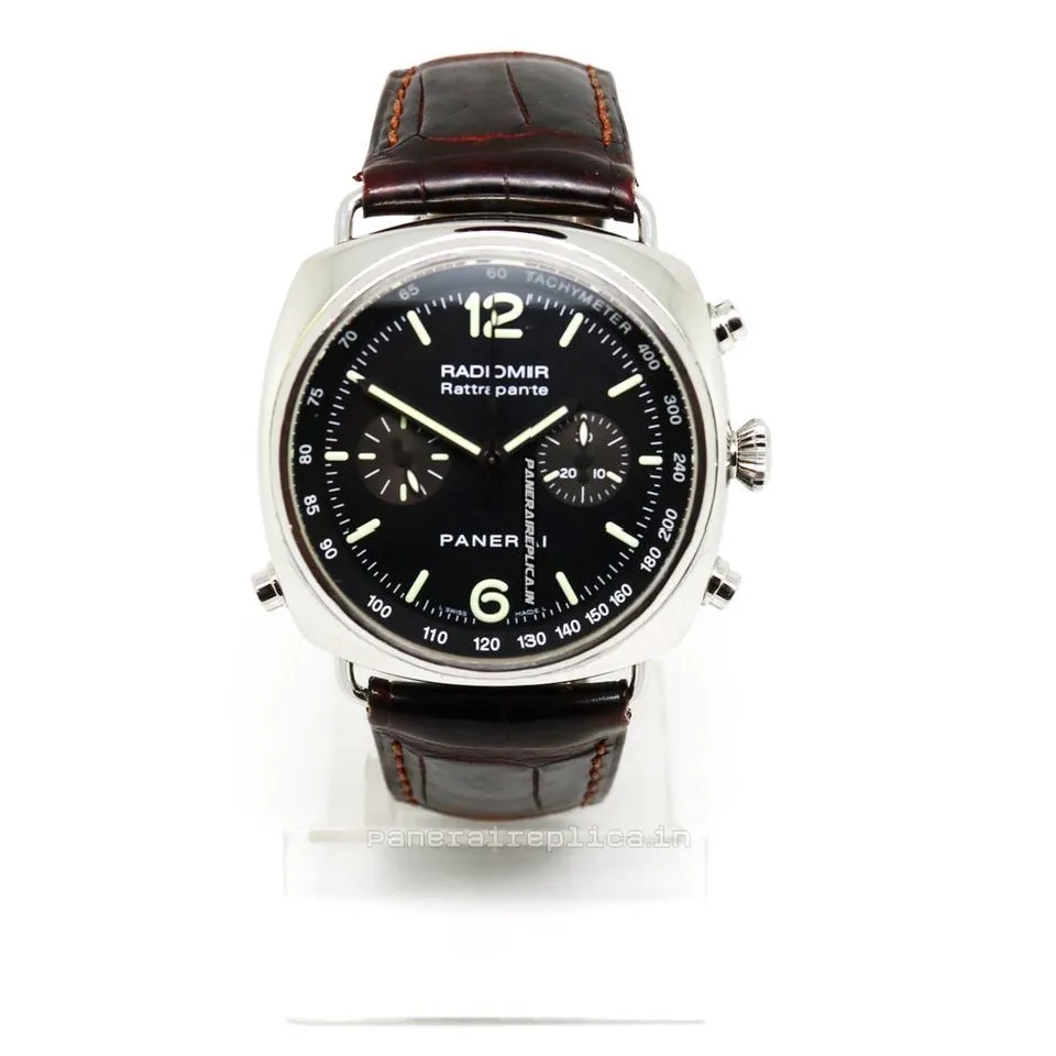 Alternative view of Design Clone Panerai Radiomir Rattrapante 45mm Steel Case Mens/unisex Automatic Watch