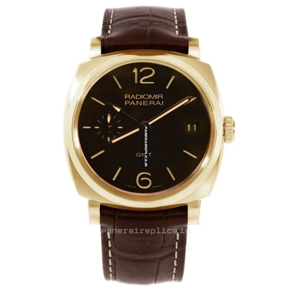Incredible Imitation Panerai Special Editions 47mm Red Gold Case Mens/unisex Manual Winding Watch