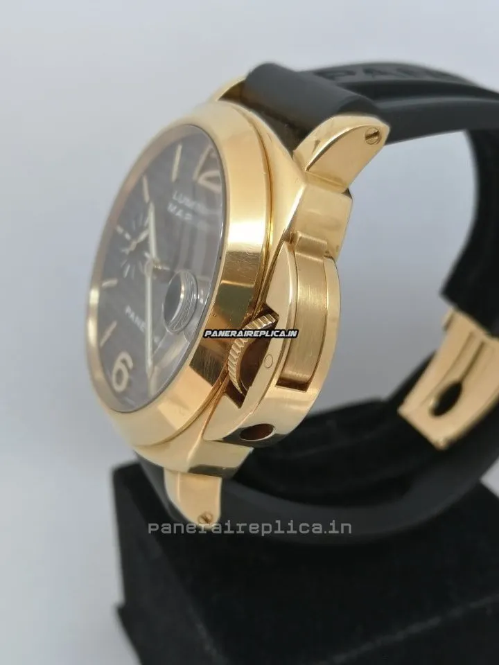 Alternative view of Popular Replica Panerai Luminor Marina 44mm Yellow Gold Case Mens/unisex Automatic Watch
