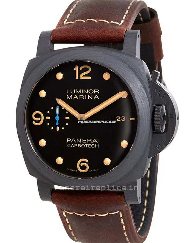 Great Fake Panerai Luminor Marina 44mm Carbon Case Mens/unisex Automatic Watch