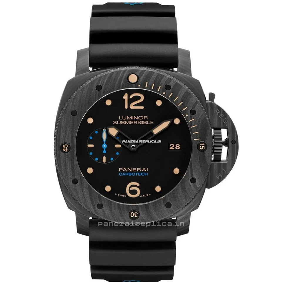1:1 Replica Panerai Luminor Submersible 47mm Carbon Case Mens/unisex Automatic Watch