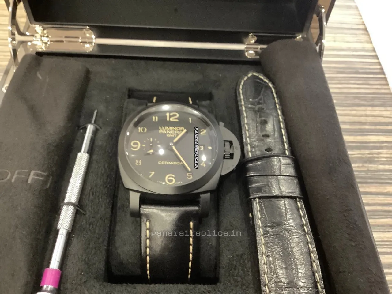 Alternative view of Cheap Replica Panerai Luminor 1950 44mm Ceramic Case Mens/unisex Automatic Watch