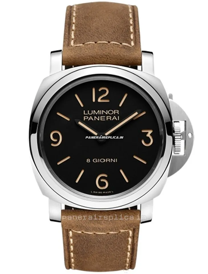 Amazing Replica Panerai Luminor Base 44mm Steel Case Manual Winding Watch