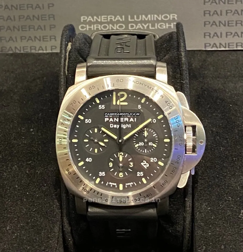 Wonderful Imitation Panerai Luminor Chrono 44mm Steel Case Mens/unisex Automatic Watch